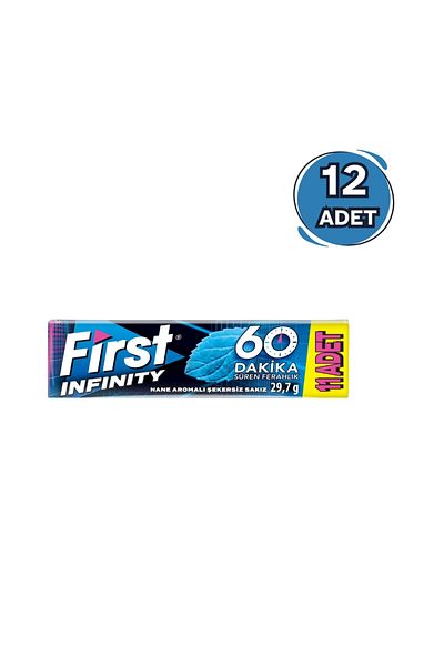 First Infinity Mint Flavored Chewing Gum 11 Pack (12 Packs) – Long-Lasting Refreshment