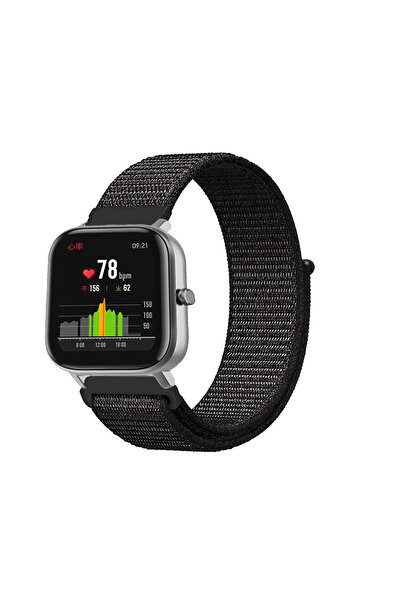 KRETON Amazfit GTS-GTS2-GTS2E-GTS3-GTS4-GTS4 Mini Uyumlu Spor Kumaş Desenli C...