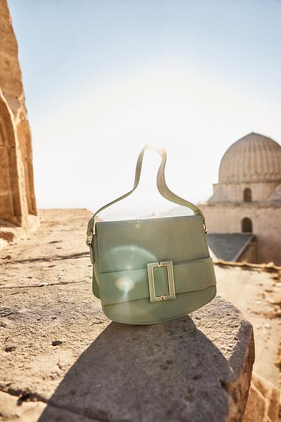Zühre Mint Colored Handbag - Accessory Detailed Z0005