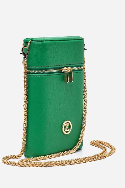Zühre Green Chain Strap Zipper Bag Z0010