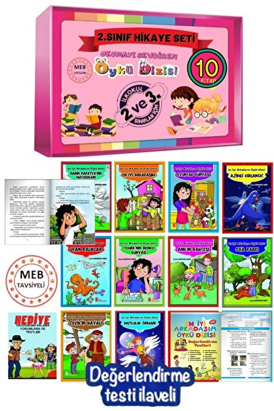 Ata Yayıncılık 2.ve 3.sınıf Okumayı Sevdiren 10'lu Arkadaşım Hikaye Seti Değerlendirme Testi