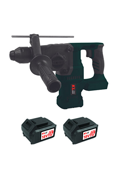KLPRO KLPM18BH-50 18V/5.0Ah. 2.8J Kömürsüz Çift Akülü Pnömatik Matkap Kırıcı/Delici