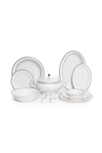 Maxx Doria Palace Silver Paisley 12 Kişilik 72 Parça Yemek Takımı PA2049