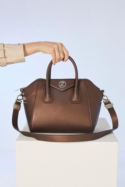 Zühre Carmen Brown Handbag and Shoulder Bag Z0319