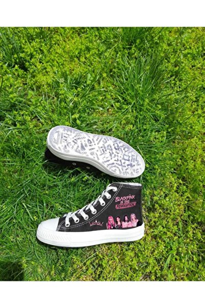 LİASSHOES حذاء رياضي كتان مطبوع للبنات - حذاء رياضي ريفيتون