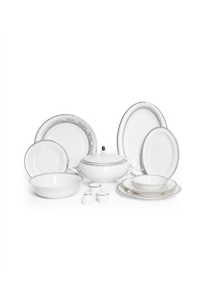 Maxx Doria Palace Silver Ivy 12 Kişilik 72 Parça Yemek Takımı PA2031