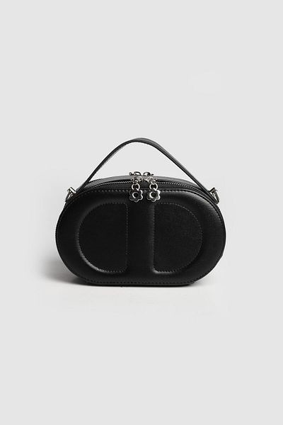 La La'Graccio Paris La'Graccio Paris Geantă de mână și crossbody cu două compartimente Marino pentru femei, neagră