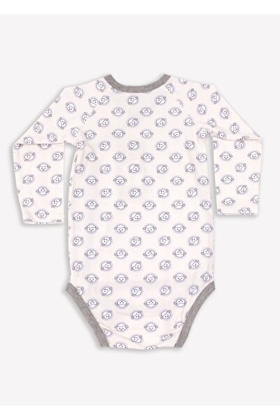 Ozmoz By Mukadder Özden Lamb Printed Organic Unisex Baby Bodysuit