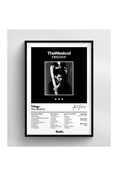 Thetic Poster PREMIUM Spotify pentru colecția de albume The Weeknd Trilogia