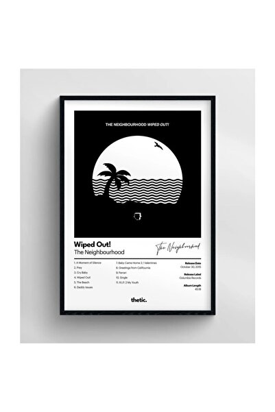 Thetic The Neighbourhood Wıped Out! Albüm Koleksiyonu PREMIUM Spotify Poster