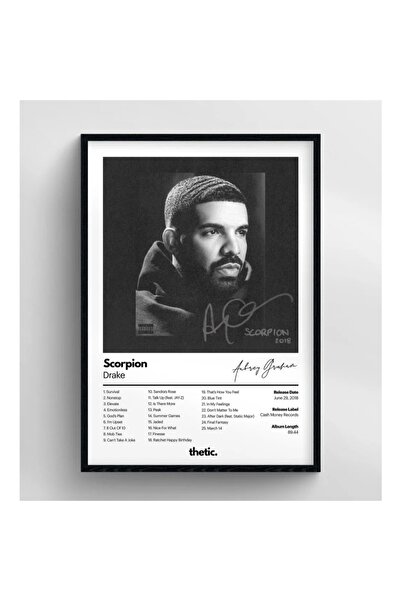 Thetic Drake Scorpıon Albüm Koleksiyonu PREMIUM Spotify Poster