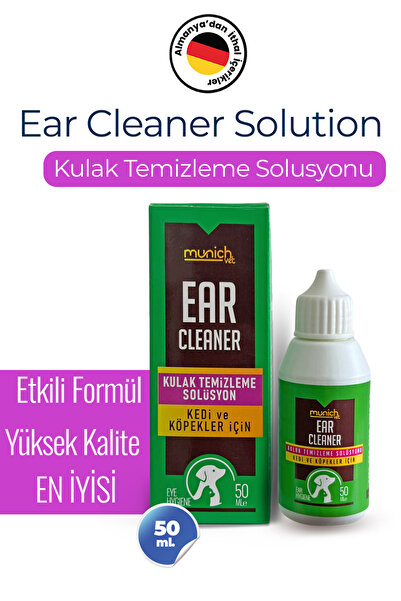 Munich Vet Ear Care Kediler Için Kulak Temizleme Solüsyonu 50 ml