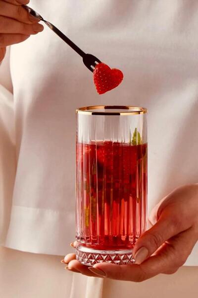 Paşabahçe كوب إليسيا جولد جولدن تاتش للمشروبات الغازية 4 قطع 365 سم مكعب520445