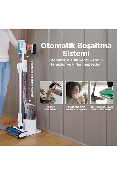 Shark Clean & Empty Auto-empty Sistemli Şarjlı Dikey Süpürge 1,3 L