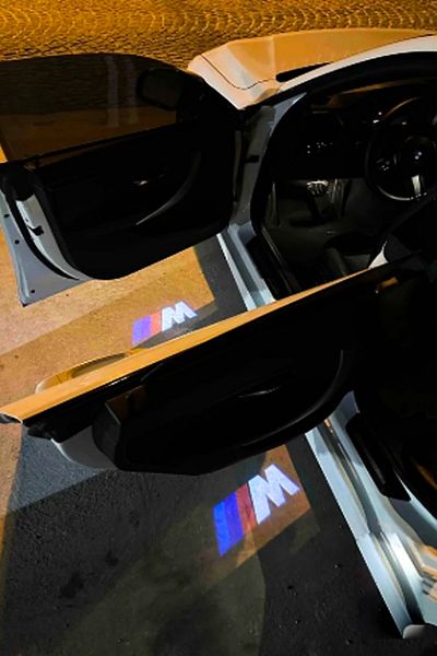 Otobestto Bmw m Written under Door Led Logo Original Plug and Use E60-E90-E92-F10-F20-F30-X3-X4-X5