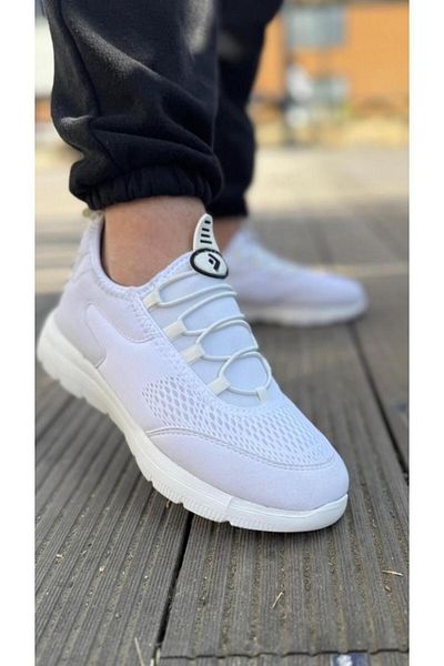 AZE STEP Unisex White Sneakers