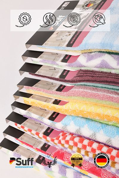 Suff Müge (Vallet Lamp) 3-Piece Microfiber Surface Cleaning Cloth (32 X 32 cm)