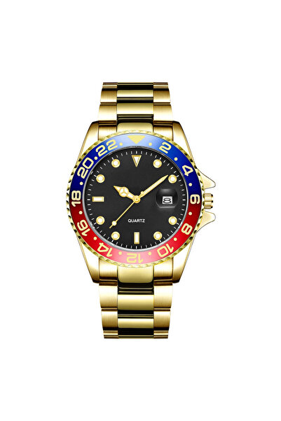 İSTLİV Özel Kutusunda Unisex Takvimli Metal Kordon Analog Kol Saati