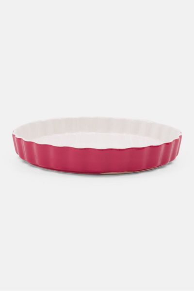 Tognana Stoneware Cake Pan, Red