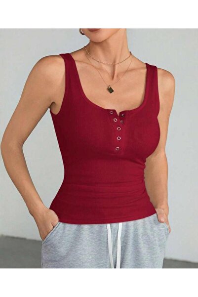 MİO ESTİLO Tricot cu nervuri cu 4 detalii snap