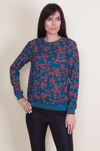 Şans Tekstil Rib Detailed Chiffon Blouse 26a20376