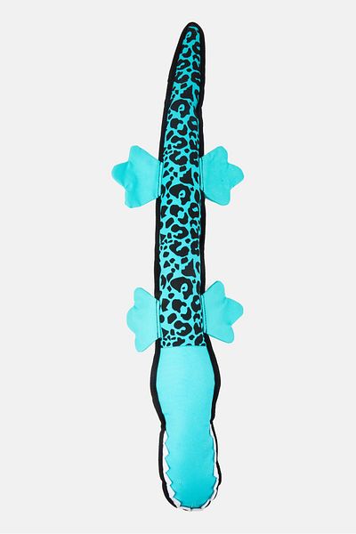 Posh Paws Alligator Pet Soft Toy, Turquoise/Black