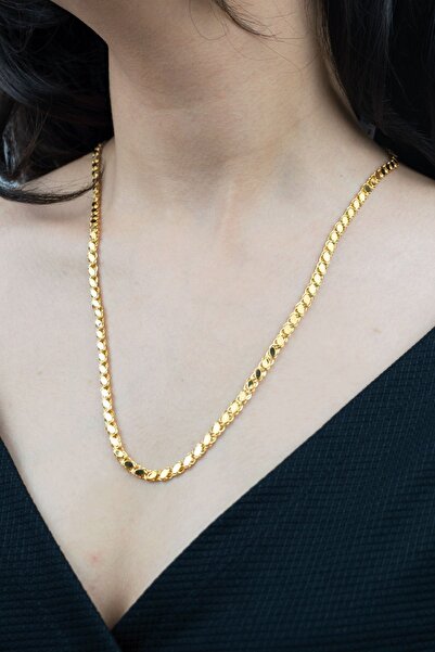 İdeal Sarraf 22 Ayar Altın Pul Zincir Kolye 55 Cm