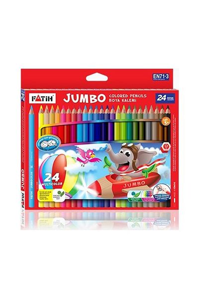 Fatih Jumbo Full Size Dry Paint - 24 Colors 33350
