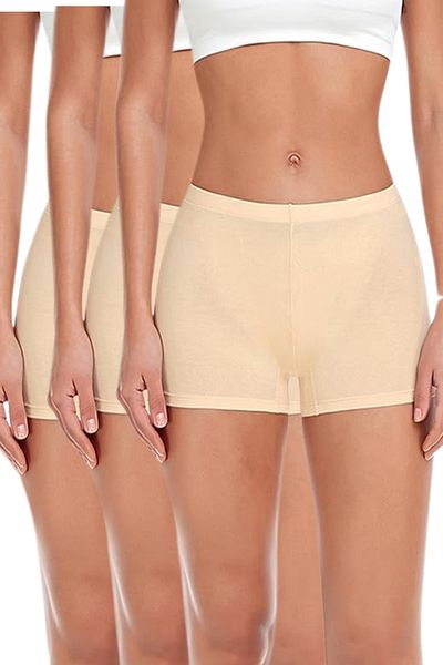 BUTİK1AVM Γυναικεία εσώρουχα Boxer 3 πακέτα βαμβακερά εσώρουχα