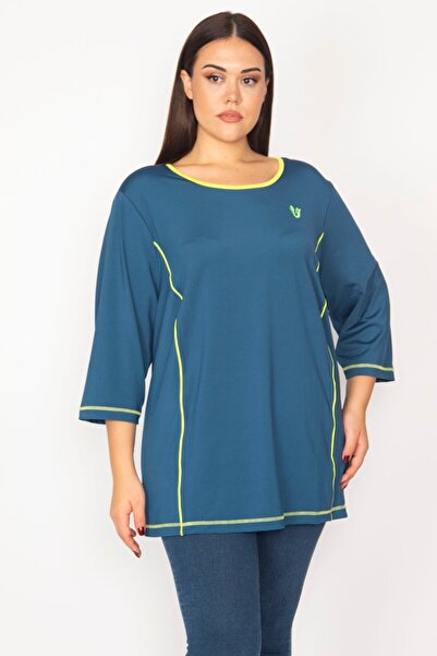 Şans Γυναικείο Μεγάλο Μέγεθος Σωληνώσεις βενζίνης Λεπτομερές αθλητικό χιτώνιο 65n30669