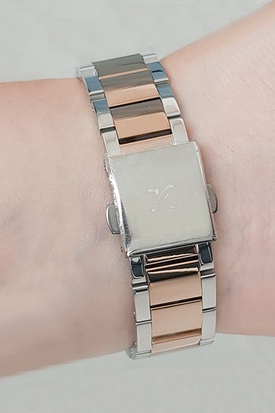 Daniel Klein Rose Gold Metalic Steel Bracelet Men's Wrist Watch with Calendar