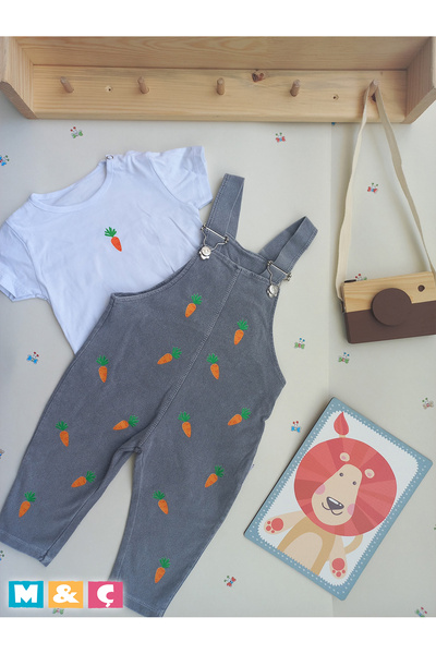 MÇ FAMİLY STORe Baby Girl Baby Kids Jean Salopet 2-Piece Jeans Jumpsuit