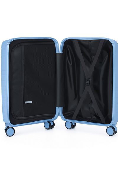 Generic W.o.k 24" Lightweight-compact Hard Shell Travel Trolley-polypropylene, Number Lock –(BLUE)