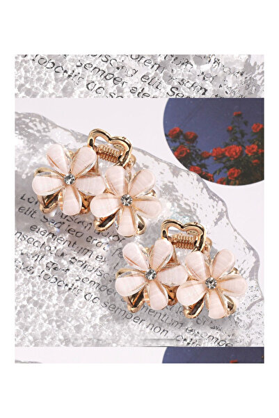 İnDerin Металева квіткова вишукана золота шпилька 2 штуки Кришталева камінна ...