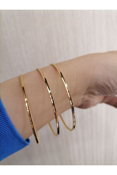 İdeal Sarraf 22 Ayar Altın Yatırımlık Oluklu Ajda Bilezik 10 gr