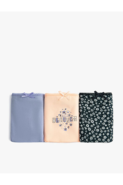 Koton Бавовняний короткий культовий комплект з 3-х частин з принтом на банті