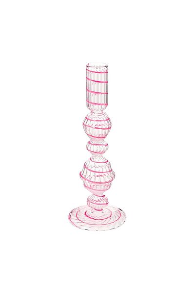 Pip Studio Glass stand, Pip Studio, Swirl Pink, 22 cm, Jolie collection
