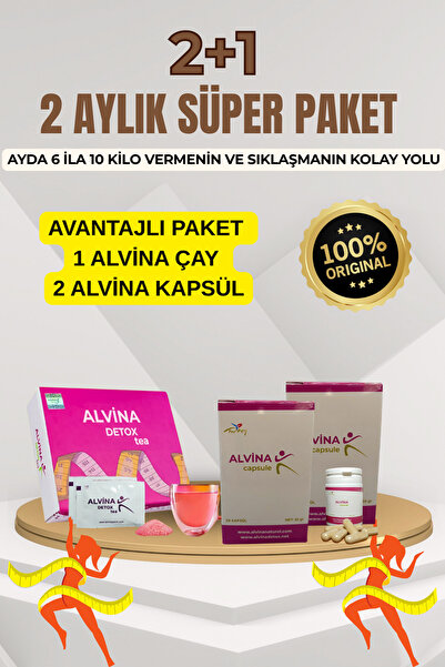 ALVİNA DETOKS Alvina 2 Kapsül 1 Çay Süper Paket