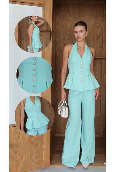 VUNTAL Flounced Vest Double Suit