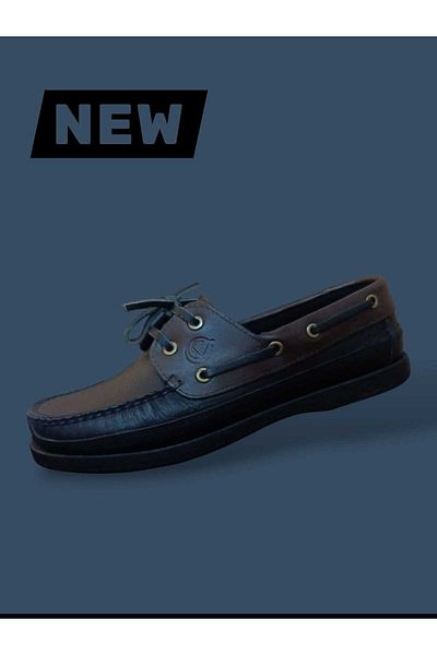 oktay kundura Genuine Leather Stitched Rubber Sole Dex Sweat Breathable Sweat-Proof Daily Casual Shoes