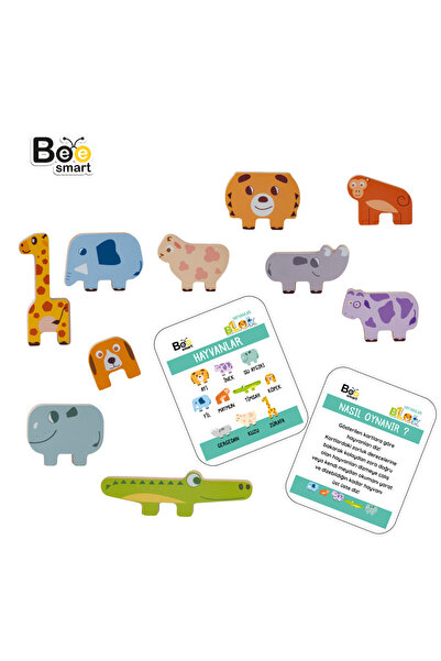 Bee Smart Hayvanlar Blok Çocuklar Için Öğretici Ve Eğlenceli Blok