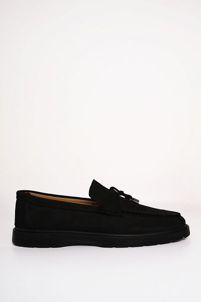 Greyybull Shoes Мъжки ежедневни обувки, черни черни, мокасини Rok