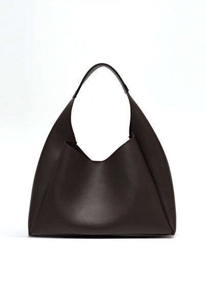 SHAKA Culoarea cafelei SHK19 din piele artificială, cu închidere rapidă, un singur compartiment, geantă de machiaj cu fermoar, geantă de mână, braț și umăr