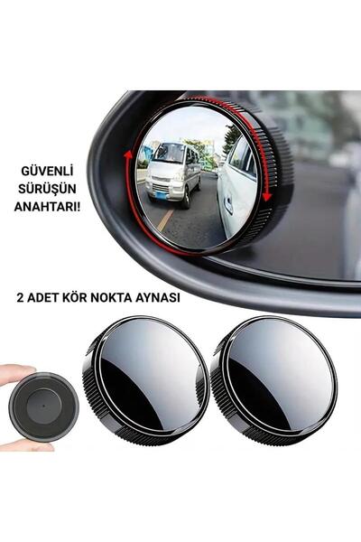 coofbe Full View-Vision 2 Adet Araç Kör Nokta Aynası Geniş Açılı Geri Görüş A...