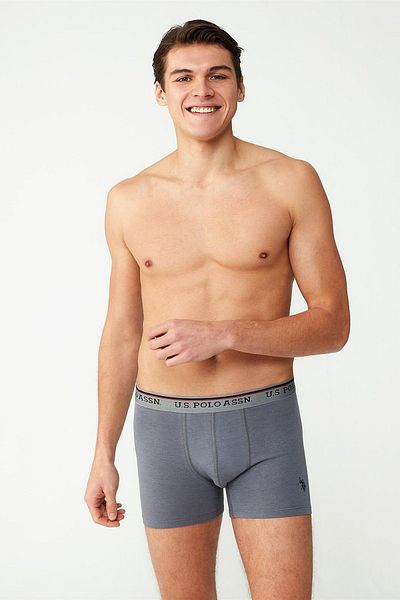 U.S. Polo Assn. Πόλο Ασν των ΗΠΑ. 80481 Ανδρικό Modal Boxer-ανθρακί