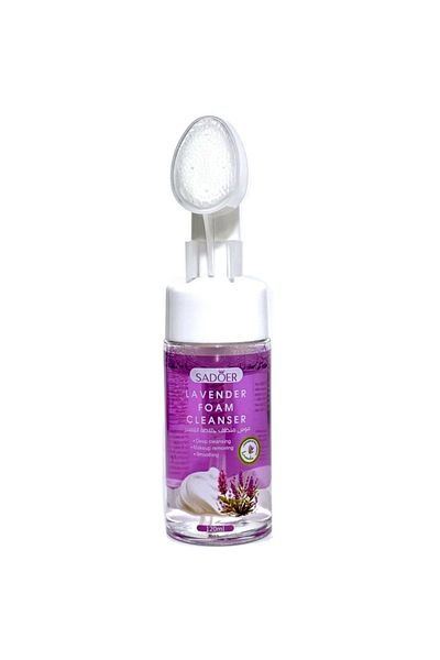 SADOER Lavender Daily Foaming Facial Cleanser with Cleansing Brush 120ml