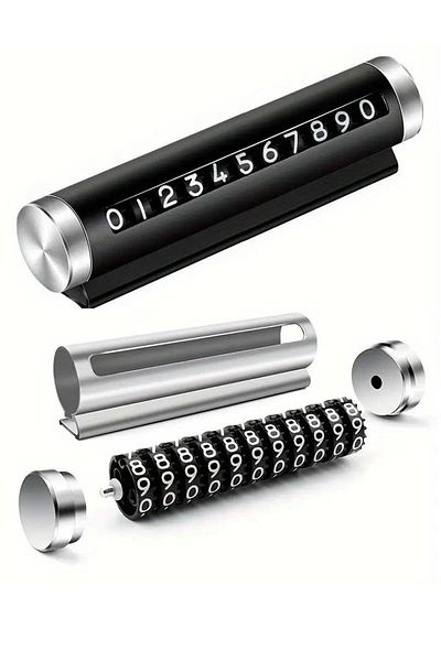 jetfast Vehicle Parking Telephone Number Counter Adjustable Torpedo Top Cylinder Number Counter