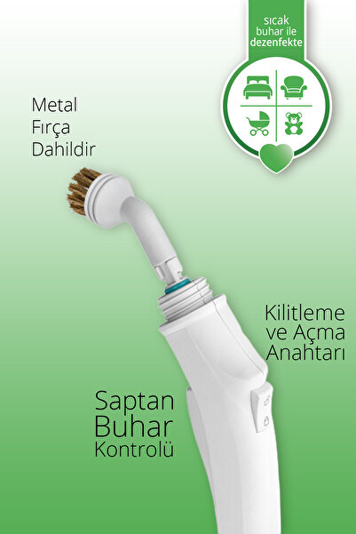 Kiwi Ksc-4217 Çok Fonksiyonlu Buharlı Temizleyici - 12 Parça Aksesuarlı Buharlı Temizlik Makinesi