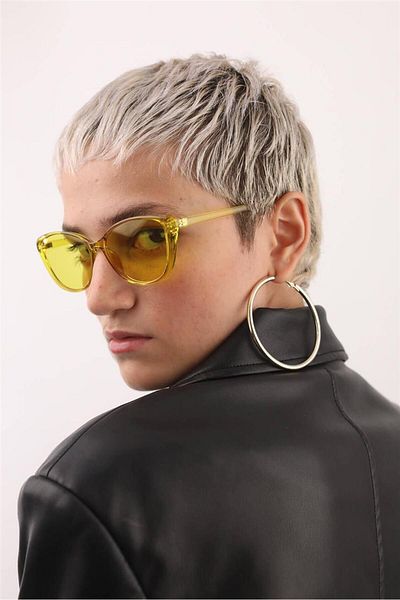 Bilge Karga نظارة شمسية صفراء هاريش