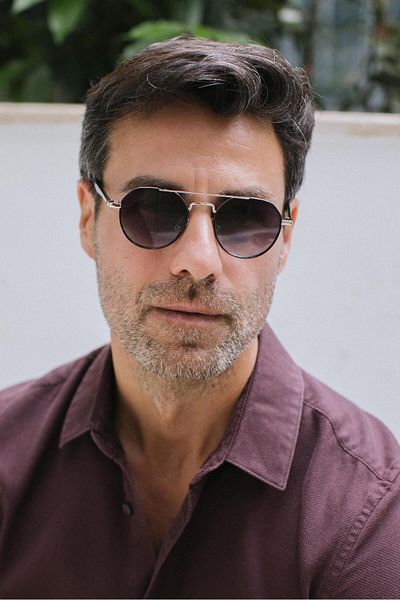 Bilge Karga Men's Sunglasses - Sakarca Black Silver Black Gradient